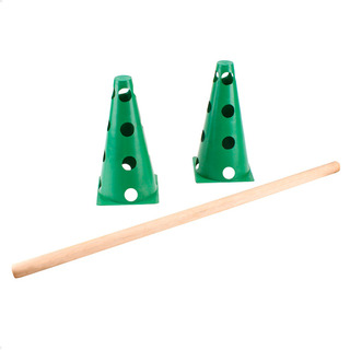 Cone Com Barreira Kit Funcional Agilidade Treino 2pç + Barra Cone Com Barreira Kit Funcional Agilidade Treino 2pç + Barra