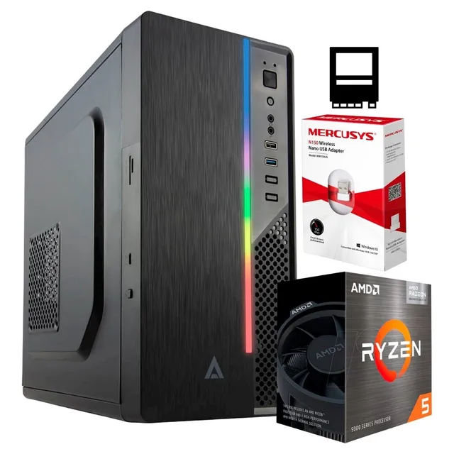 Pc Gamer Cpu Amd 5600g Ram 32gb Ddr4 240gb Ssd Hdd 4 Tb