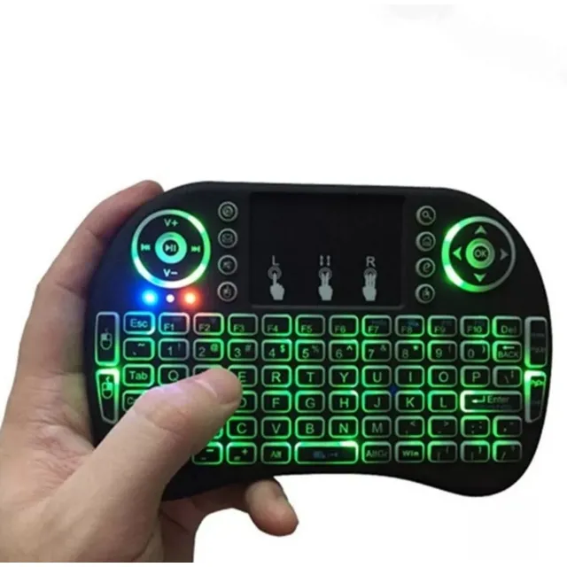 Mini Teclado Inalámbrico Con Retroiluminación De Colores
