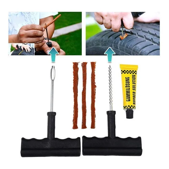 Kit Reparación Pinchazo Llantas Emergencia Carro Moto 472