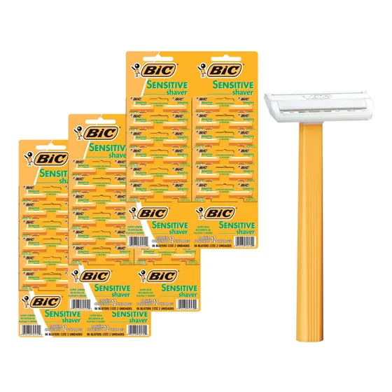 Pack 72 Máquinas De Afeitar Bic Sensitive