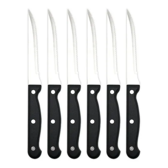 Cuchillos Carne Acero Inoxidable X6 Corte Preciso Cocina