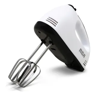 Sjrohe Batidora De Mano Mezclador Electrico 7 Velocidades 260w Poderosa Potencia Disipación De Calor Mezcla Fácil Reemplazo Motor Mudo De Cobre Silencioso Cómodo Planno Y De Gancho Blanco 50hz/60hz