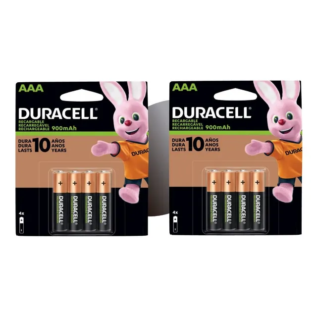 Pack Duracell Pilas Recargables 8 Aaa 900mah 1.2v