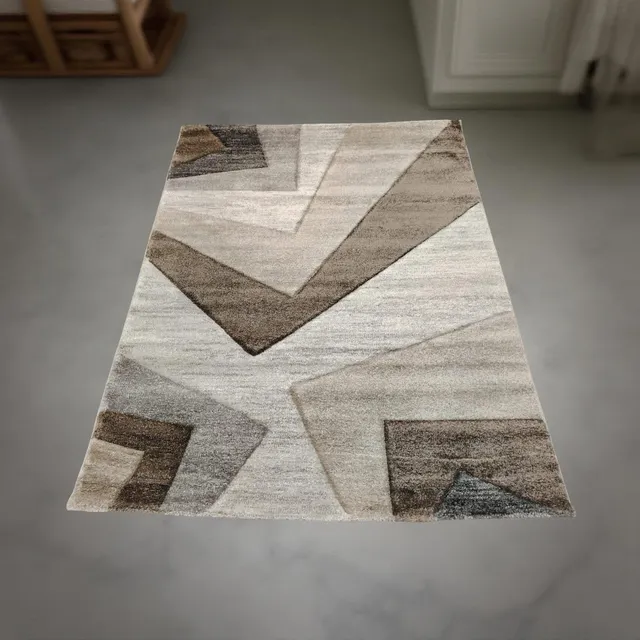 Alfombra Luxuri Geométrico 120x160 Cm Gris