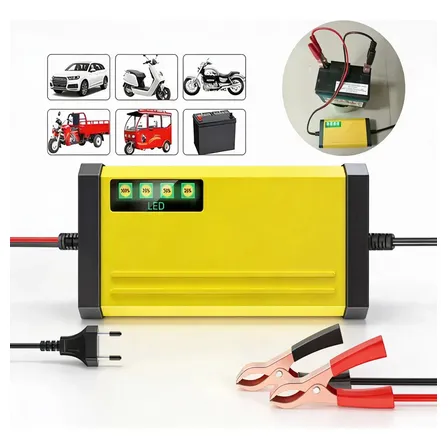 Carregador Bateria Carro Moto Indicador Digital Carga 12v2a