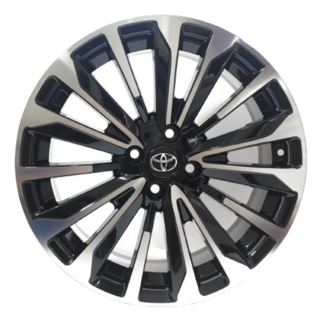Jogo De Roda Bar Corolla Altis 17x7 4x100 Preto Diamantado