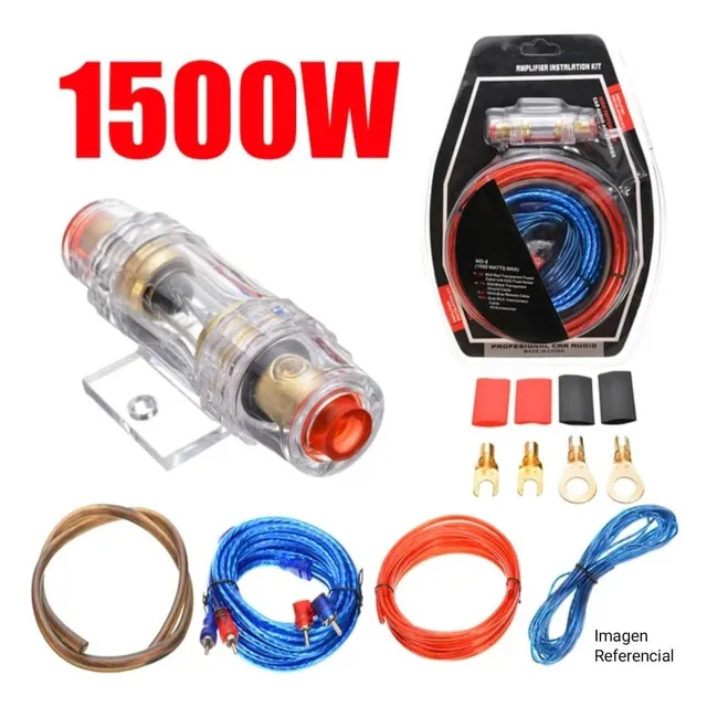 Kit Instalacion Sonido Planta Cable Aguanta 1500 Watts