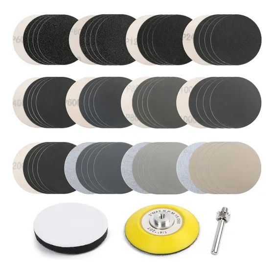 Combo Disco+kit Completo De Lijas Grano 60/7000 Seco Mojado