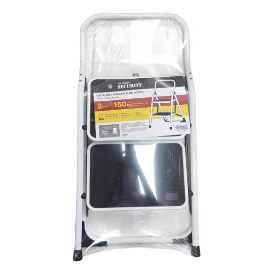 Escalera De Acero 2 Tramos Plegable Security