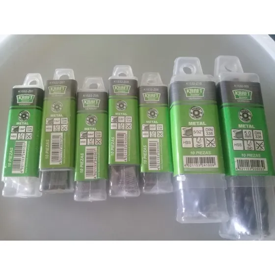 Mechas O Brochas Para Metal Hss 1/64-5/64-3/32-1/8-5/32-3/16