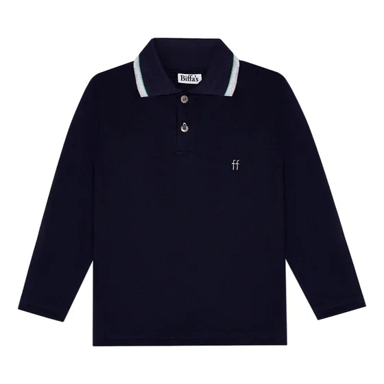 Chomba Polo Biffas De Algodón Piqué Para Niños M. Larga