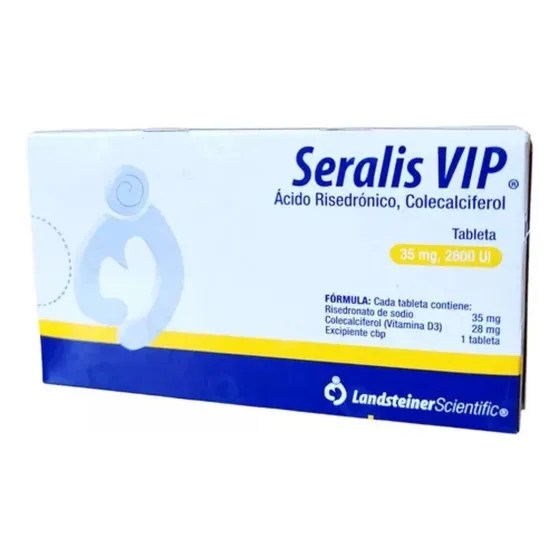 Seralis Vip Ácido Risedrónico Colecalciferol 35 Mg 10 Tabs
