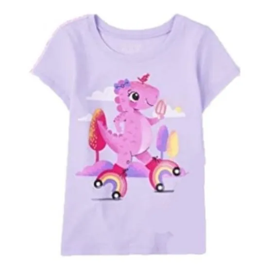 Franela De Dinosaurio Niña Childrens Place Talla 5