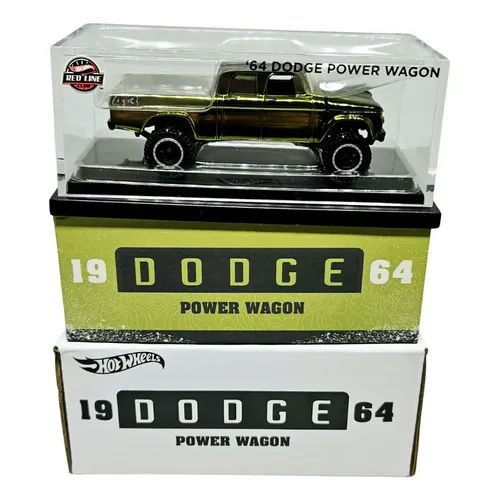 Dodge Power Wagon 1964 Rlc exclusivo da Hot Wheels Rlc, cor verde