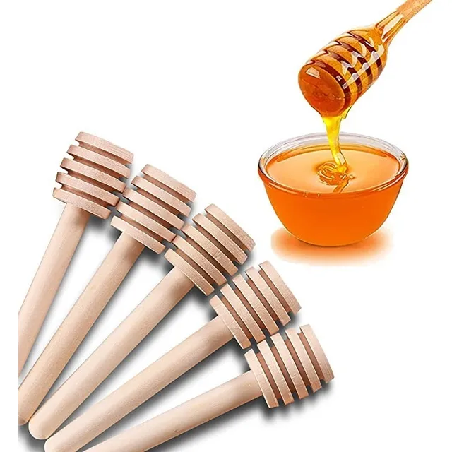 Palitos Mieleros En Madera, Cuchara Miel X 30 Unidades