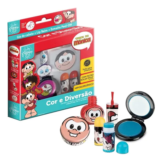 Kit Infantil Cor E Diversão Hipoalergênico Turma Da Mônica