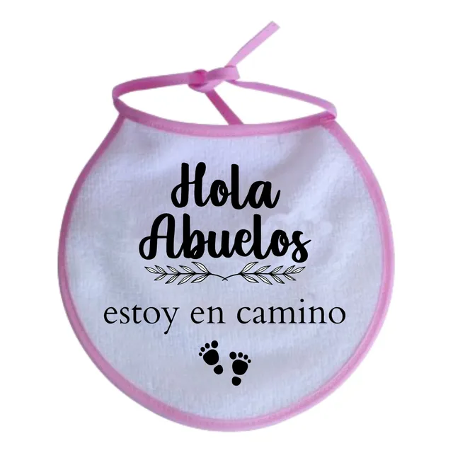 Babero De Toalla, Noticia Bebe En Camino, Varias Frases.