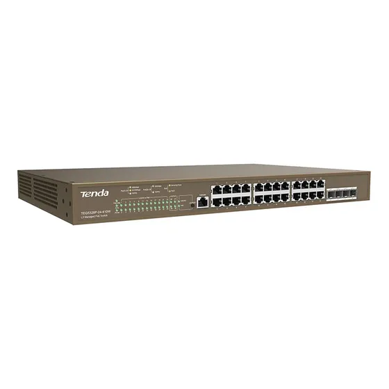 Switch 24ch Poe Gigabit 10/100/1000mbps + 4ch Sfp Tenda