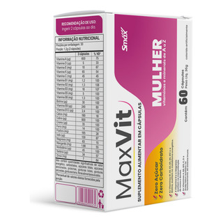 Maxvit Az Mulher Com 60 Capsulas Smax Maxvit Az Mulher Com 60 Capsulas Smax