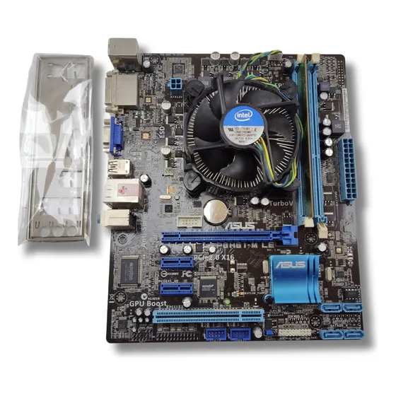 Placa Mãe Desktop Asus 1155 P8h61-m Le I3-2120 + 2gb *leia*