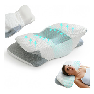 Almohada Cervical Ortopédica Con Soporte Espuma Con Memoria Almohada Cervical Ortopédica Con Soporte Espuma Con Memoria