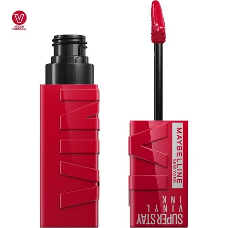 Labial Líquido Maybelline Superstay Vinyl Ink Acabado Brillante Color Wicked
