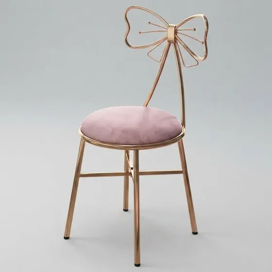 Silla Con Respaldar De Moño Estilo Moderno 77 Cm De Alto