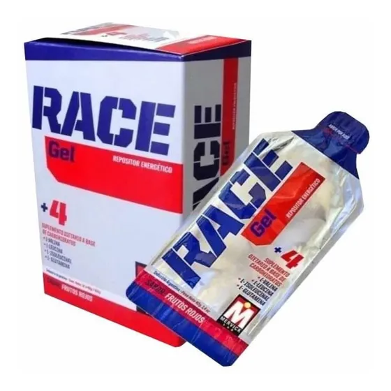 Gel Race Mervick De 12 Unidades Repositor Bcaa Glutamina