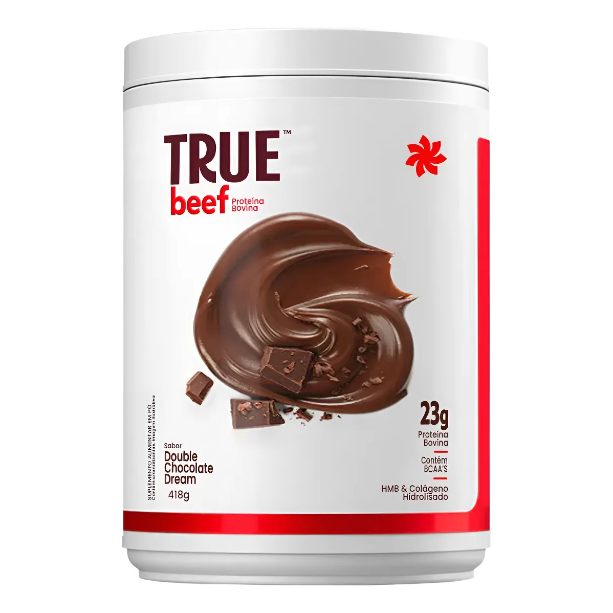 True Beef Protein True Source Whey 100% Isolado Carne 418g Double Chocolate 418g