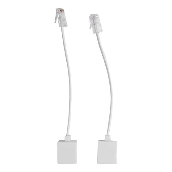 Adaptador De Telefone Ethernet Rj11 Macho 8p4c/rj45 Para Fe