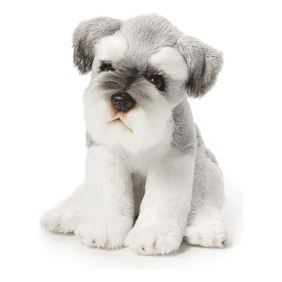 Demdaco Schnauzer - Puf De Peluche Para Niños