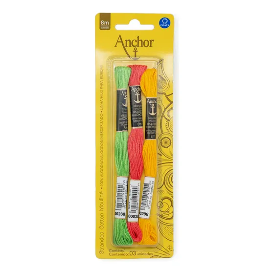 Hilo Para Bordar Mouline Blister X 3 Madejas Surtido