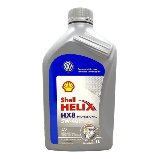 Aceite Shell Helix Hx8 5w-40 1 L. Lubricante Sintetico