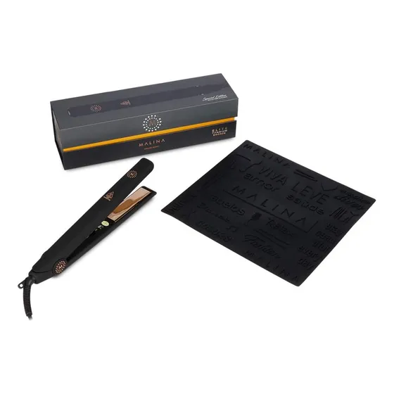  Cabelo Malina Elite Titanium Bronze - Chapinha 100% Titânio