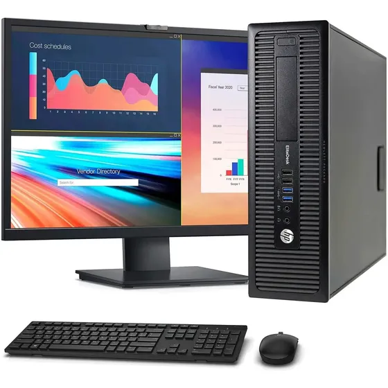 Pc Hp Elitedesk, 800g1,i5 4ta, 8gb, 500gb,wifi,monitor 19 (Reacondicionado)