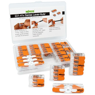 Juego De Conectores Rápidos Wago 221 Estuche Variadado 12pza Juego De Conectores Rápidos Wago 221 Estuche Variadado 12pza