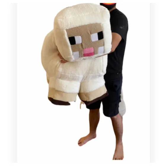 Peluche Minecraft Oveja Gigante De 1 Metro De Largo Nuevo