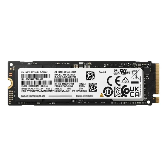 Ssd Samsung Pm9a1 2tb Nvme Pcie Gen4 X4 7000 Mb/s Laptop Pc