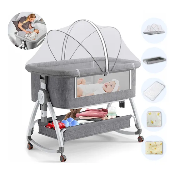 Colecho Cuna Moisés Corral Mecedor Bebe Mosquitero Colchón
