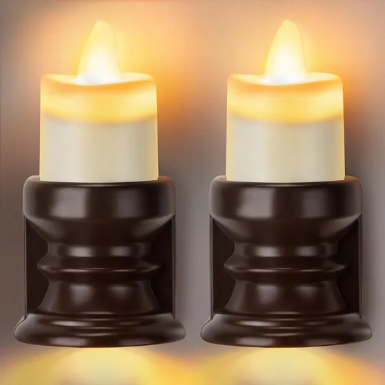 Velas Sin Llama Con Sensor De Movimiento Led Para Dormitorio