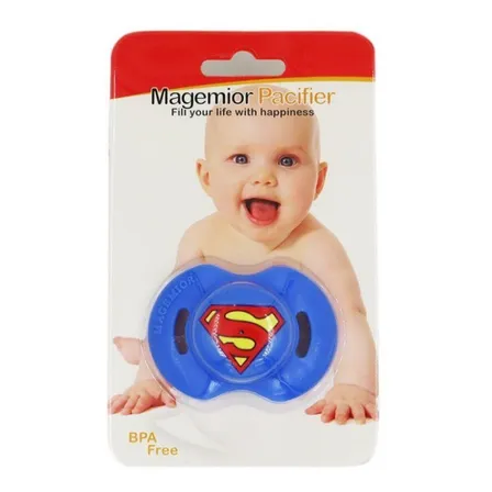 Chupete Para Bebe Superheroe Superman Libre Bpa 0+