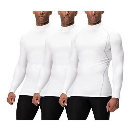 Devops 3 Pack Hombres Atlética Tortuga De Cuello Dqkcv