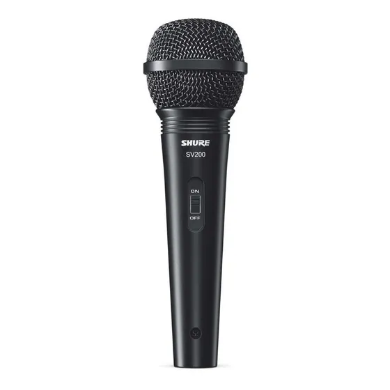 Microfone Para Vocal Shure Sv200 Cor Preto