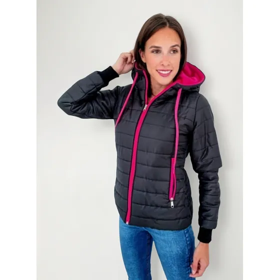 Campera Inflable Mujer Con Corderito 