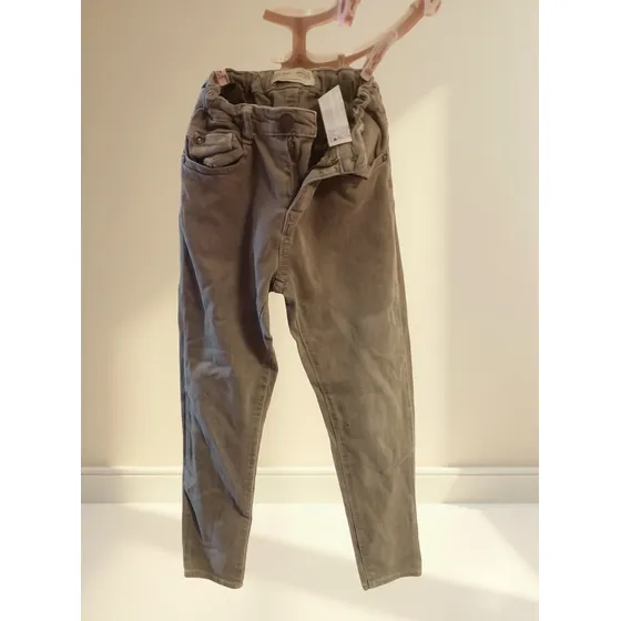 Pantalón Zara Niño 7 Jean Gris Regulable Varon Niña Abrigo