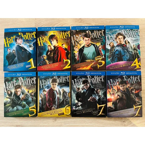 Blu-ray Coleção Harry Potter Edição Definitiva Nacional Raro