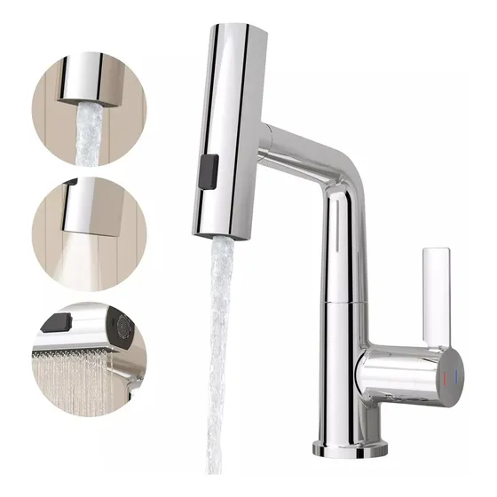 Grifo Monomando Llave Mezcladora Fregadero Cocina Flexible