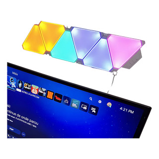 Kit Custom Luminária Rgb Painel Led 6 Peças Parede Kit Custom Luminária Rgb Painel Led 6 Peças Parede