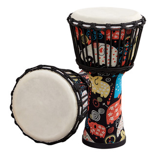 Tambor Africano Con Patrones De Batería Instrumento Artístic Tambor Africano Con Patrones De Batería Instrumento Artístic